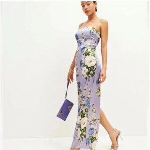 New Reformation Frankie silk dress